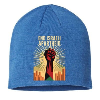 STAND FOR JUSTICE END ISRAEL APARTHEID PALESTINE Sustainable Beanie