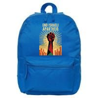 STAND FOR JUSTICE END ISRAEL APARTHEID PALESTINE 16 in Basic Backpack