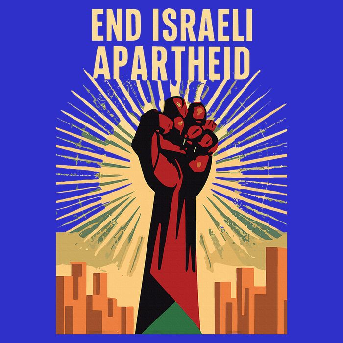STAND FOR JUSTICE END ISRAEL APARTHEID PALESTINE 16 in Basic Backpack