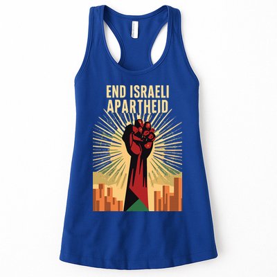 STAND FOR JUSTICE END ISRAEL APARTHEID PALESTINE Womens Tank Top