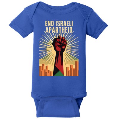 STAND FOR JUSTICE END ISRAEL APARTHEID PALESTINE Baby Bodysuit