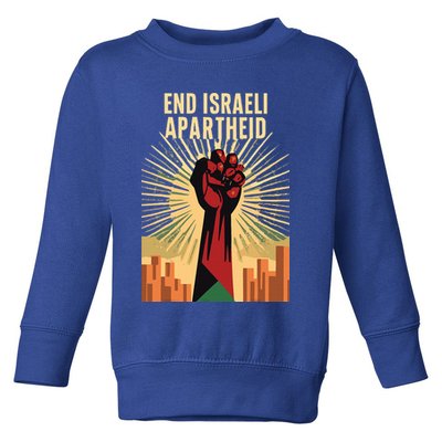 STAND FOR JUSTICE END ISRAEL APARTHEID PALESTINE Toddler Sweatshirt