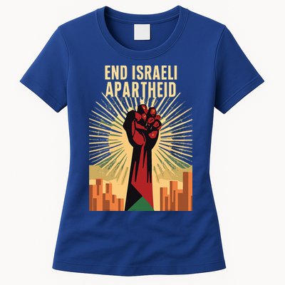 STAND FOR JUSTICE END ISRAEL APARTHEID PALESTINE Womens T-Shirt