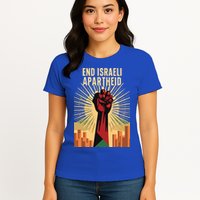 STAND FOR JUSTICE END ISRAEL APARTHEID PALESTINE Womens T-Shirt