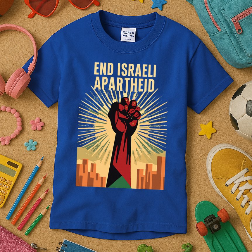 STAND FOR JUSTICE END ISRAEL APARTHEID PALESTINE Kids T-Shirt