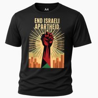 Stand For Justice: End Israel Apartheid Palestine Cooling Performance Crew T-Shirt