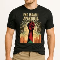 Stand For Justice: End Israel Apartheid Palestine Cooling Performance Crew T-Shirt