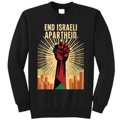 Stand For Justice: End Israel Apartheid Palestine Sweatshirt