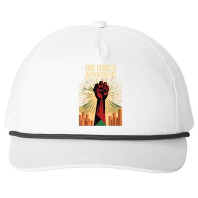 Stand For Justice: End Israel Apartheid Palestine Snapback Five-Panel Rope Hat