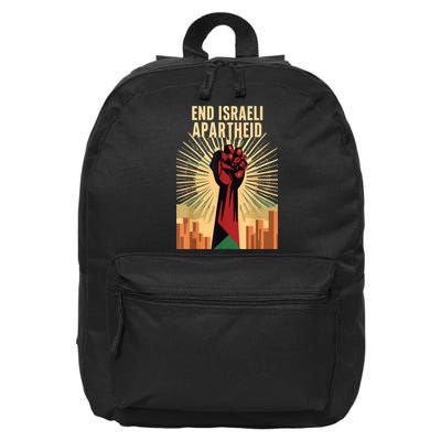 Stand For Justice: End Israel Apartheid Palestine 16 in Basic Backpack