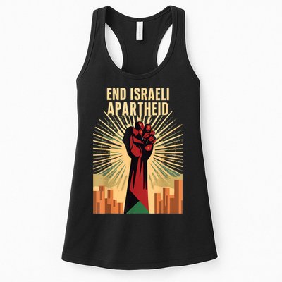 Stand For Justice: End Israel Apartheid Palestine Womens Tank Top