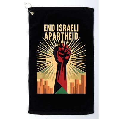 Stand For Justice: End Israel Apartheid Palestine Golf Towel