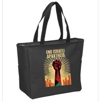 Stand For Justice: End Israel Apartheid Palestine Zip Tote Bag