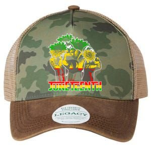 Sunflower Fist Juneteenth Black History African America 1865 Gift Legacy Tie Dye Trucker Hat