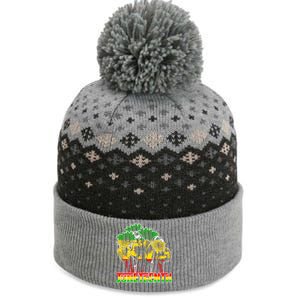 Sunflower Fist Juneteenth Black History African America 1865 Gift The Baniff Cuffed Pom Beanie