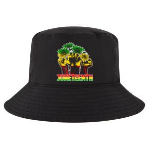 Sunflower Fist Juneteenth Black History African America 1865 Gift Cool Comfort Performance Bucket Hat