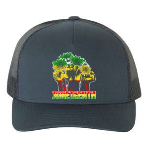 Sunflower Fist Juneteenth Black History African America 1865 Gift Yupoong Adult 5-Panel Trucker Hat