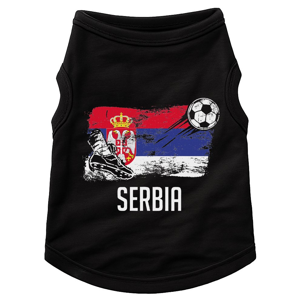 Serbia Flag Jersey Serbian Soccer Team Serb Or Serbian Doggie Tank