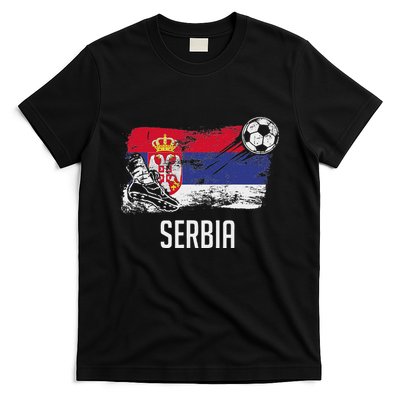 Serbia Flag Jersey Serbian Soccer Team Serb Or Serbian T-Shirt
