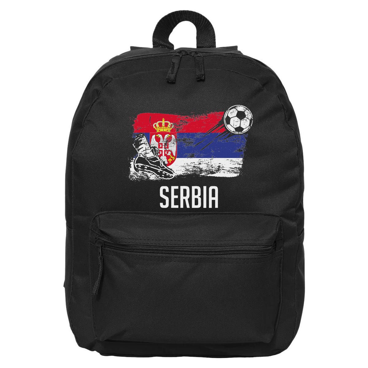 Serbia Flag Jersey Serbian Soccer Team Serb Or Serbian 16 in Basic Backpack