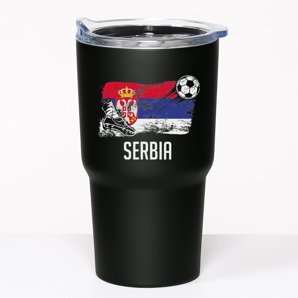 Serbia Flag Jersey Serbian Soccer Team Serb Or Serbian Tumbler