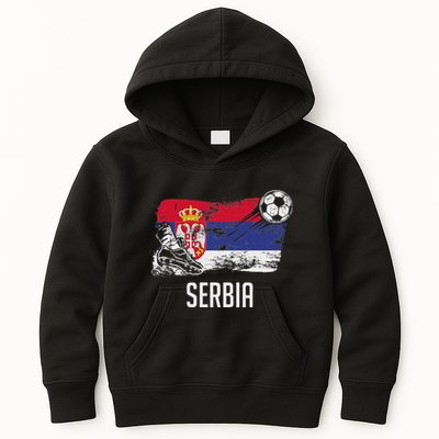 Serbia Flag Jersey Serbian Soccer Team Serb Or Serbian Kids Hoodie