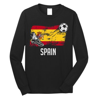 Spain Flag Jersey Spanish Soccer Team Spanish Long Sleeve Shirt