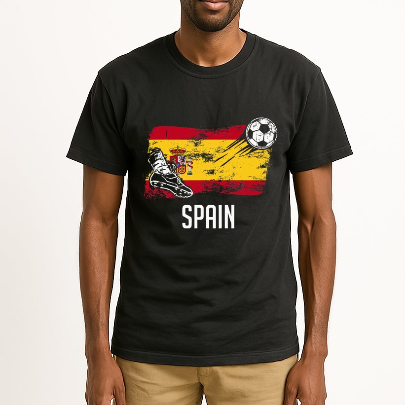 Spain Flag Jersey Spanish Soccer Team Spanish Tall T-Shirt
