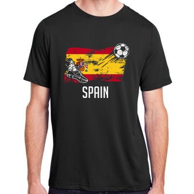 Spain Flag Jersey Spanish Soccer Team Spanish Adult ChromaSoft Performance T-Shirt