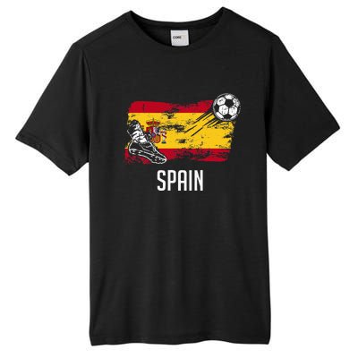 Spain Flag Jersey Spanish Soccer Team Spanish Tall Fusion ChromaSoft Performance T-Shirt