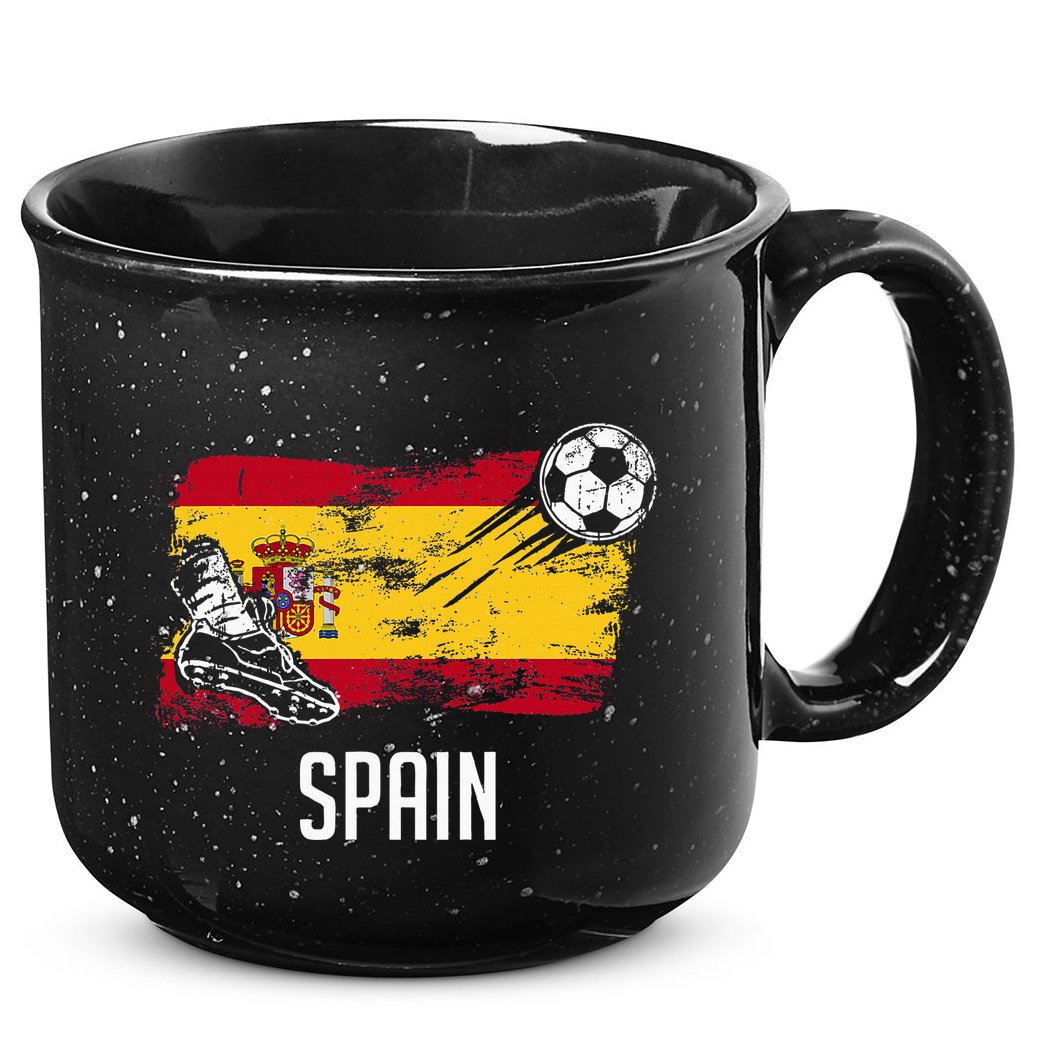 Spain Flag Jersey Spanish Soccer Team Spanish 15oz Campfire Ceramic Mug