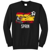 Spain Flag Jersey Spanish Soccer Team Spanish Tall Sweatshirt