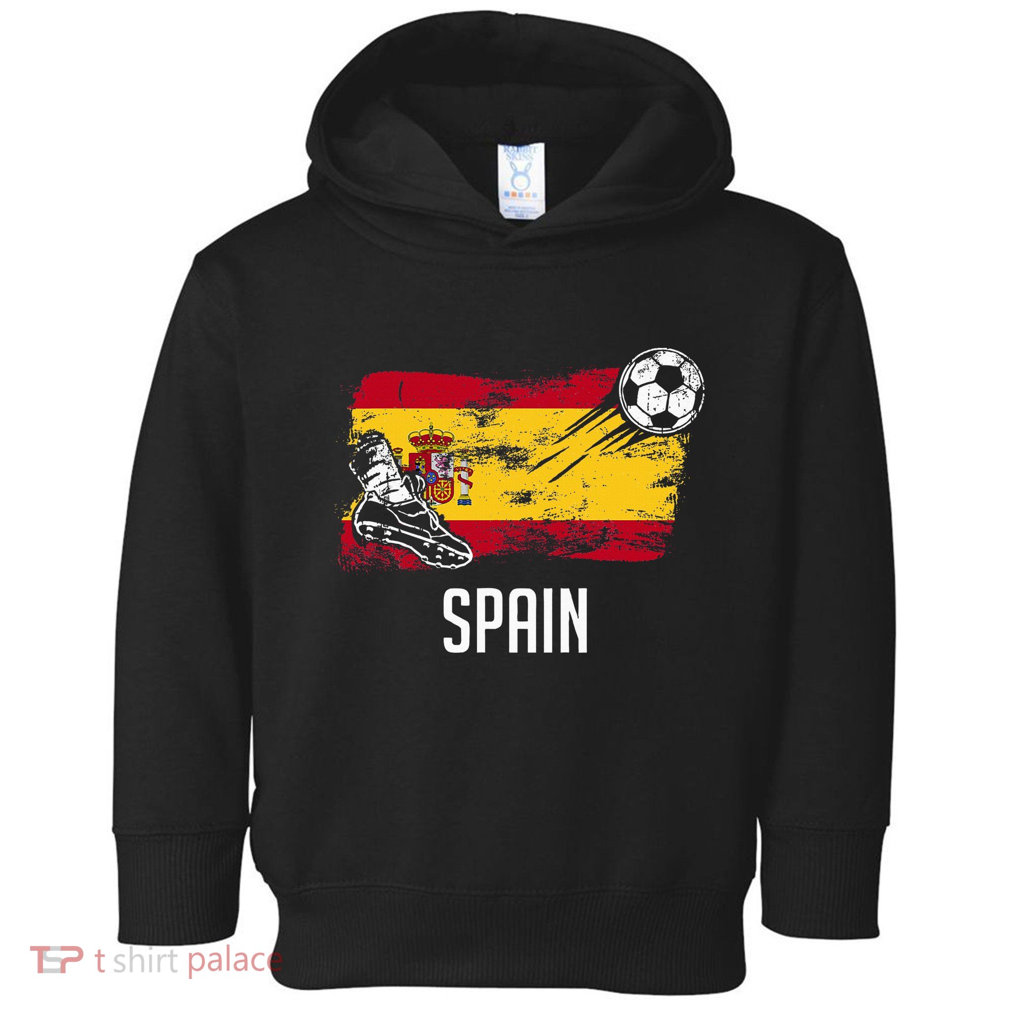 Spain Flag Jersey Spanish Soccer Team Spanish Toddler Hoodie