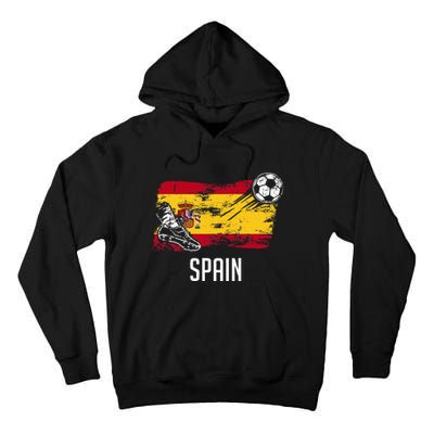 Spain Flag Jersey Spanish Soccer Team Spanish Tall Hoodie