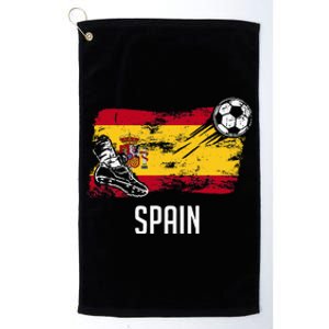 Spain Flag Jersey Spanish Soccer Team Spanish Platinum Collection Golf Towel