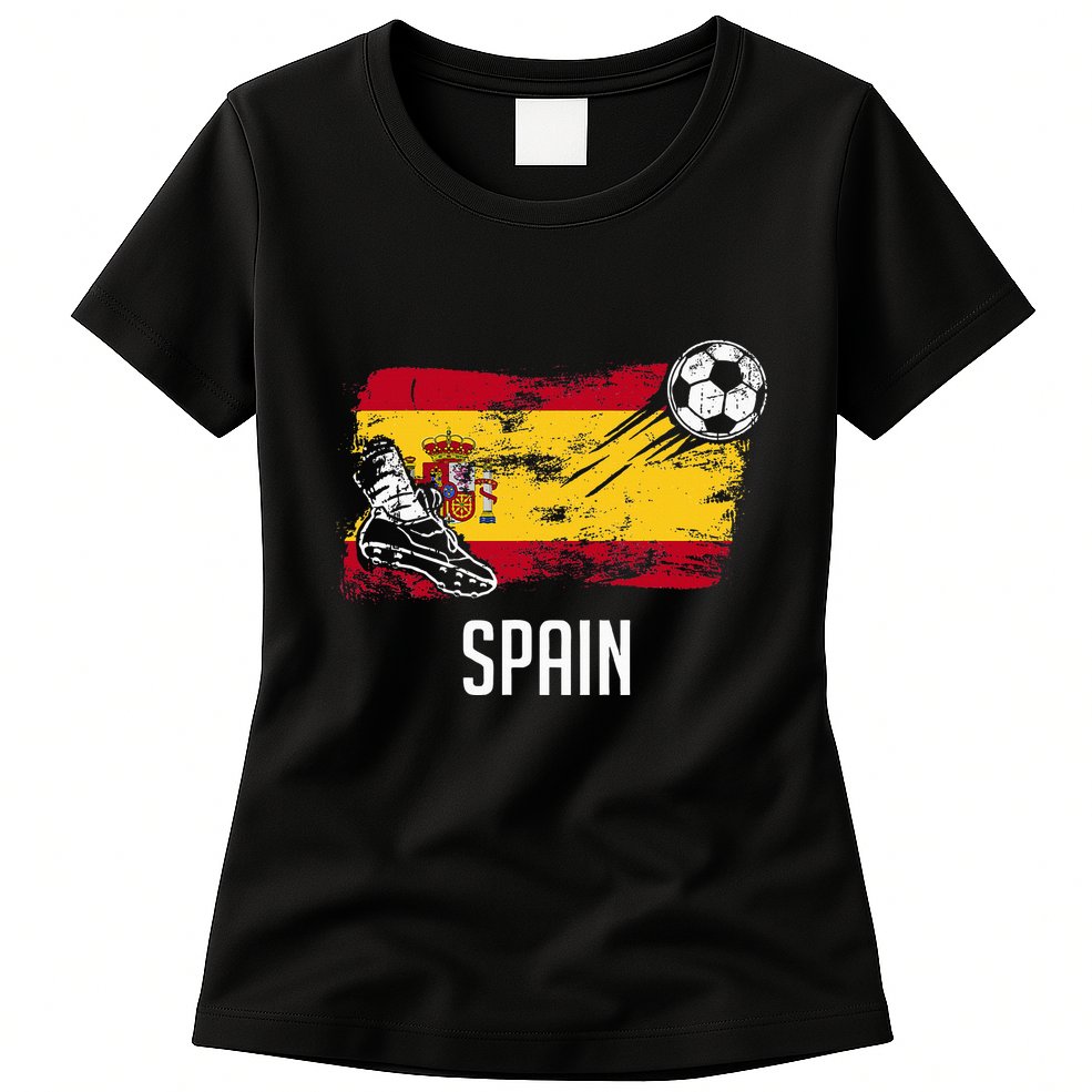 Spain Flag Jersey Spanish Soccer Team Spanish Womens T-Shirt