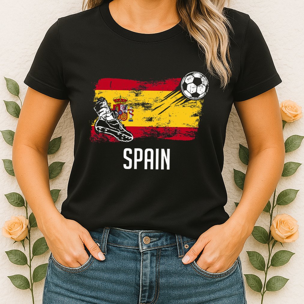 Spain Flag Jersey Spanish Soccer Team Spanish Womens T-Shirt