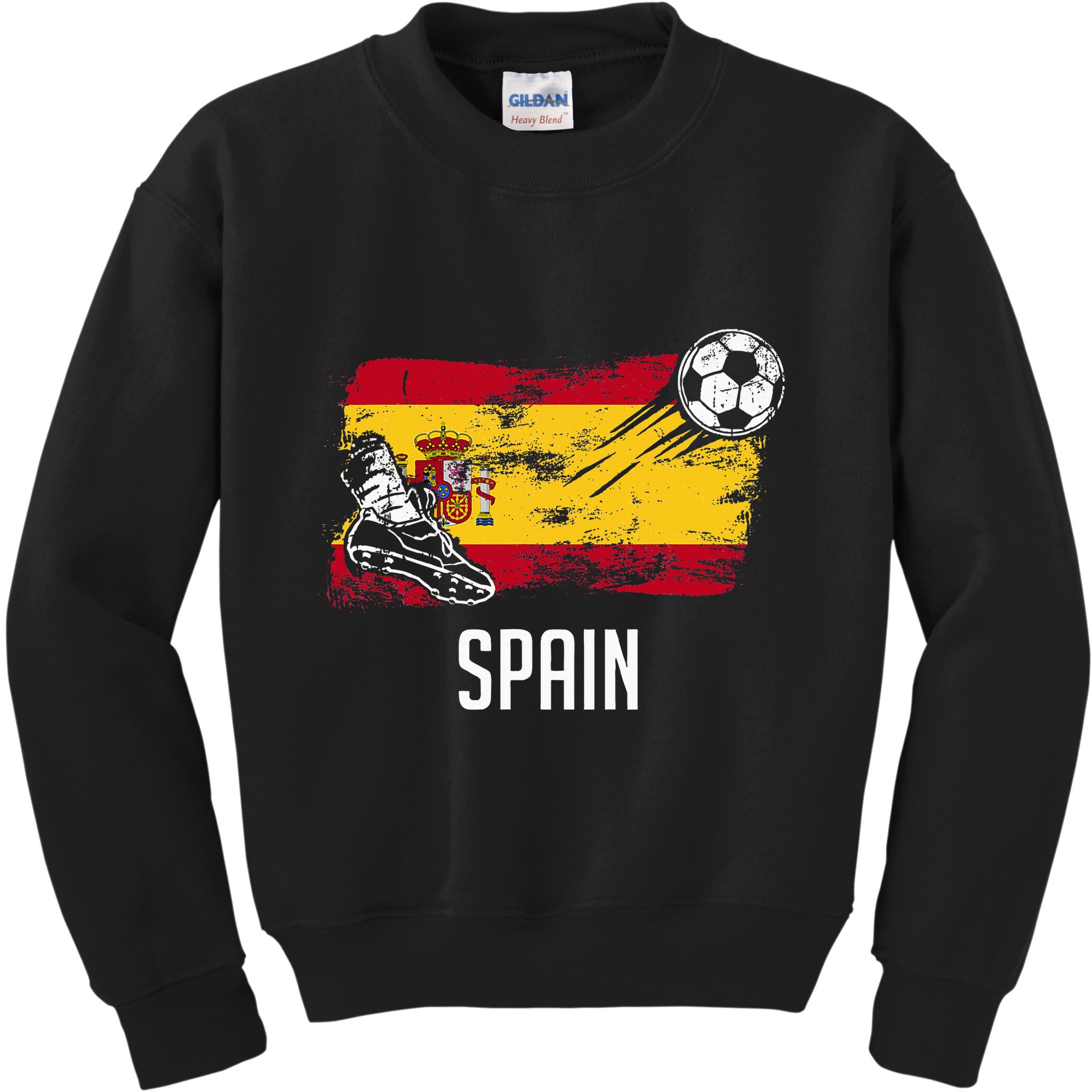 Spain Flag Jersey Spanish Soccer Team Spanish Kids Sweatshirt