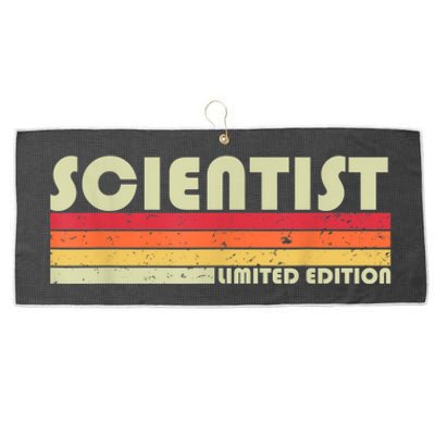 SCIENTIST Funny Job Title Profession Birthday Worker Idea Large Microfiber Waffle Golf Towel