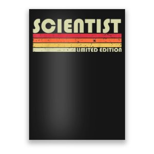 SCIENTIST Funny Job Title Profession Birthday Worker Idea Poster