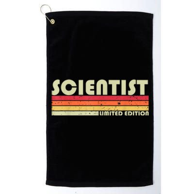 SCIENTIST Funny Job Title Profession Birthday Worker Idea Platinum Collection Golf Towel