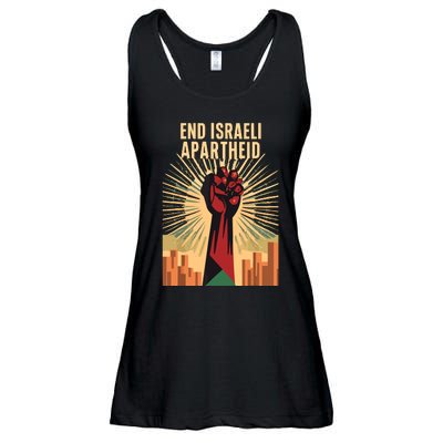 Stand For Justice End Israel Apartheid Palestine Ladies Essential Flowy Tank