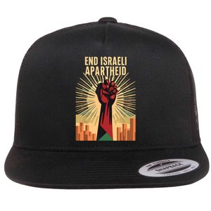 Stand For Justice End Israel Apartheid Palestine Flat Bill Trucker Hat