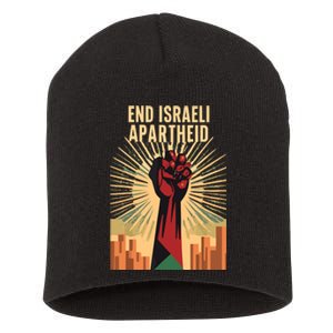 Stand For Justice End Israel Apartheid Palestine Short Acrylic Beanie