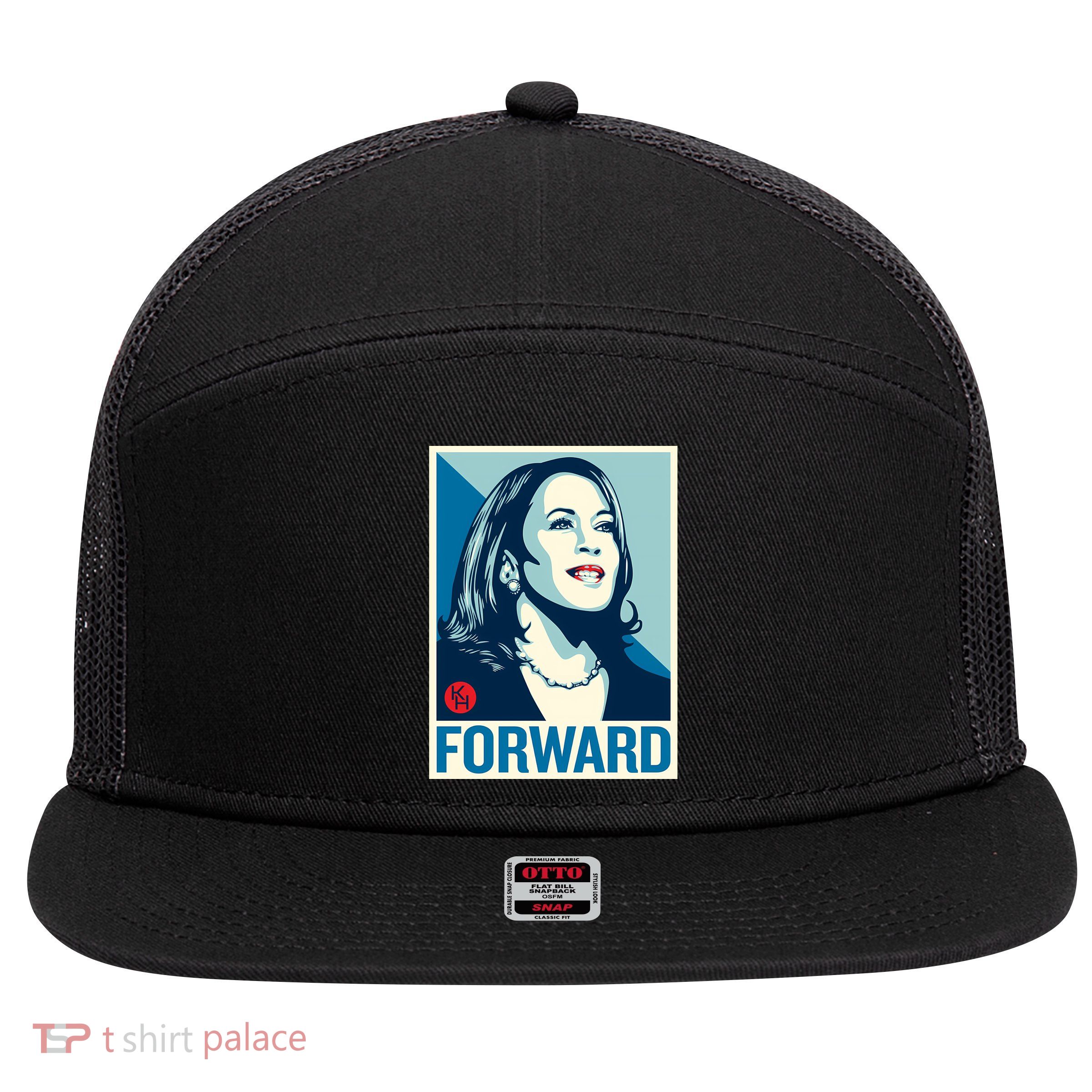 Shepard Fairey Kamala Harris Forward 7 Panel Mesh Trucker Snapback Hat