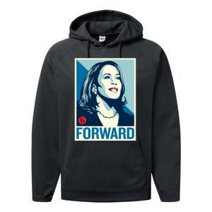 Shepard Fairey Kamala Harris Forward Performance Fleece Hoodie