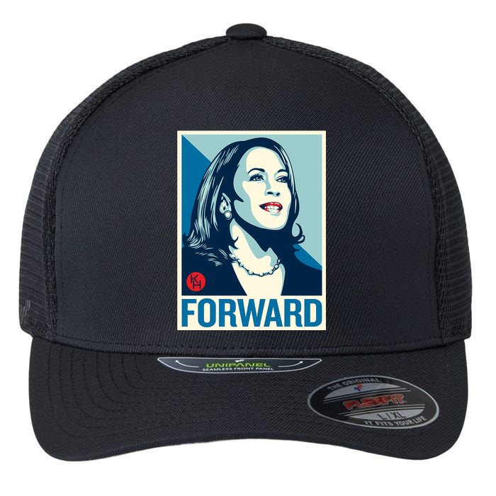 Shepard Fairey Kamala Harris Forward Flexfit Unipanel Trucker Cap