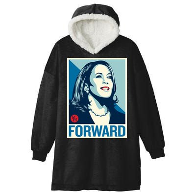 Shepard Fairey Kamala Harris Forward Hooded Wearable Blanket