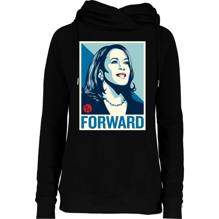 Shepard Fairey Kamala Harris Forward Womens Funnel Neck Pullover Hood