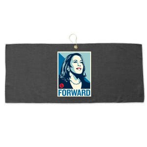 Shepard Fairey Kamala Harris Forward Large Microfiber Waffle Golf Towel